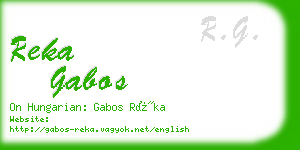 reka gabos business card